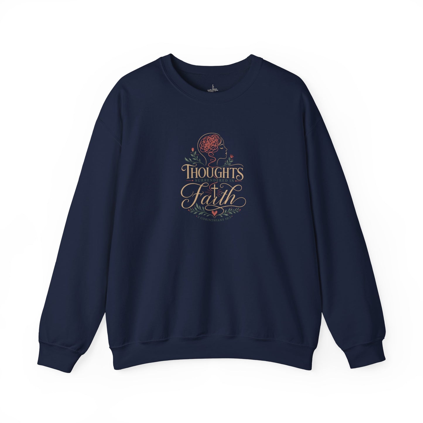 Thoughts Surrendered In Faith | Crewneck Sweatshirt