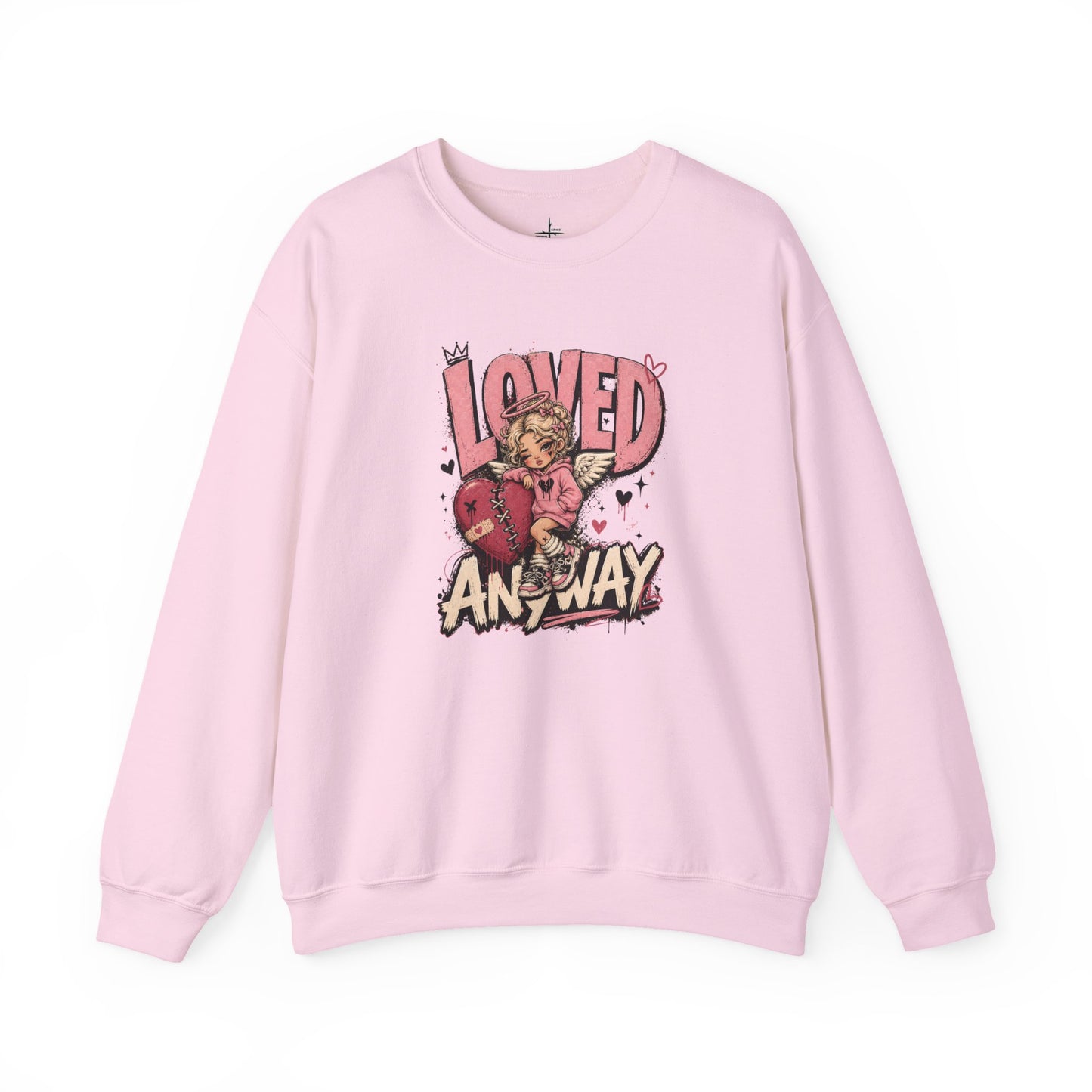 Loved Anyway Christian Graphic Crewneck Sweatshirt